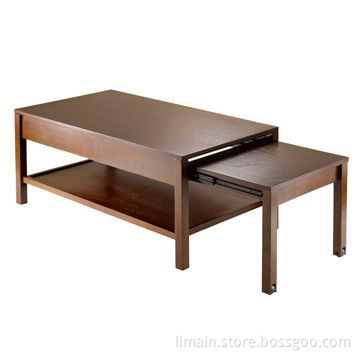Coffee Table with Antique Walnut Finishing
